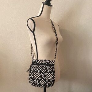 Vera Bradley Black and White Crossbody Bag